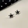 Aretes de Corazón con Puntos y Estrellas de Amor Estilo Girly, Aretes Nicho Estilo Ins Coreano, Lujo Ligero con Sensación de Alta Gama, Joyería Amigable con los Oídos
