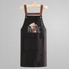Delantal con Diseño de Oso, Impermeable y a Prueba de Aceite, para Uso en Cocina Doméstica, Unisex, Estilo Coreano, Adecuado para Cafeterías y Catering, Ropa de Trabajo Moderna y Sencilla