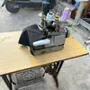 Máquina de Coser Doméstica de Pedal para Talleres de Costura, Máquina Overlock de Tres Hilos, Máquina para Coser Bordes, Equipo de Procesamiento de Prendas