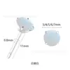 Binks F136 Liga de Titânio Galvanoplastia a Vácuo Platina Branca Zircônia Colorida Brincos Piercing Corporal Joias Fecho Borboleta Studs para Cartilagem Auricular
