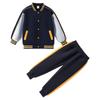Uniformes de Escuela Primaria y Secundaria, Uniformes de Jardín de Infancia, Conjunto de Tres Piezas para Juegos de Primavera y Otoño, Uniformes de Clase para Niños, Trajes Azules de Manga Corta para Verano