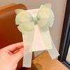 Horquilla de malla con lazo bordado para niña, accesorio para el pelo de princesa, estilo viento, para la parte trasera del pelo, accesorios para el cabello para niña