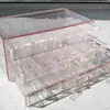 Caja Dispensadora de Cuentas Caja de Almacenamiento de Cuentas Compartimento para Cuentas Sueltas Cuentas de Arroz Caja Acrílica Cajón para Accesorios DIY Transparente