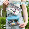 Bolsa à prova d'água para celular, para atividades ao ar livre, mergulho, flutuação, natação, tela sensível ao toque, grande capacidade, bolsa de cintura à prova d'água, capa para celular, bolsa de armazenamento