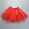 Falda tutú para niños, princesa, lentejuelas, tres capas, 6 piezas, malla, gasa, tutú para niños
