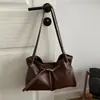 Bolsa feminina muito estilosa e de grande capacidade, modelo novo 2026, bolsa de ombro casual e simples, bolsa tote com cordão moderna e única