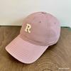Gorra de béisbol de algodón de alta calidad con la letra R, para hombres y mujeres, estudiantes, parejas, aleros curvos, gorra deportiva, gorra versátil coreana.