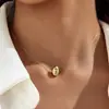 Joyería Europea y Americana Simple y de Moda Lágrimas de Sirena Collar Elástico Invisible Exquisito Collar Versátil Exportación al por Mayor