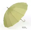 Nuevo Paraguas Automático de 16 Varillas para el Sol con Mango Largo, Mango Curvo de Madera Ampliado para Dos Personas, Doble Uso, Paraguas Transparente y Moderno