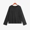 Blusa de tricô simples de cor sólida para mulheres plus size, coleção de inverno 2026, camada base versátil de gola redonda para mulheres curvilíneas, blusa feminina 25328
