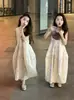 Vestido de Verano Nuevo, Moderno y Elegante para Niñas, Transpirable, Amigable con la Piel, Dulce Estampado Floral