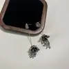 Pendientes de Borla de Flor Incrustados de Diamantes Estilo Étnico Bohemio, Lujo Ligero, Elegantes, Pendientes con Diseño Retro de Moda para Mujer