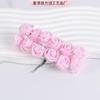 En stock al por mayor 144 accesorios para caja de azúcar cabeza de rosa de espuma de simulación decoración para sala de estar interior 2.5cm con hilo