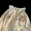 Chamarra Suéter para Hombre Primavera Otoño e Invierno Cardigan con Capucha Deportiva Holgada Tendencia Marca Estudiante Chaqueta Casual Top para Niños