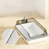 Bandeja para Gatos Extra Grande Tres Tamaños A prueba de Salpicaduras Inodoro para Gatos con Espacio Interior de 20L Nuevo Diseño Suministros para Mascotas
