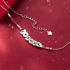 Nalan Plata S925 Exquisito Minimalista Estilo Ins Nicho Diseño Cristal de Hielo Moneda de Cobre Pez Koi Collar Y02751