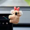 Enfeites de Pendurar para Carro Criativos Fofos Coala Pingente para Retrovisor Decoração de Carro Corrente de Pingente Acessórios de Interior de Carro Suprimentos para Pendurar