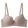 Sutiã Push-Up Pequeno Redondo para Mulheres, Estilo Fino de Verão, Suporte Macio, Sem Costura, Coleta Lateral dos Seios, Anti-Queda, Sutiã Levanta-Busto