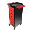 Nuevo Carrito de Belleza Carro Salón de Peluquería Carro Herramientas Salón de Peluquería Gabinete de Herramientas de Almacenamiento Multifuncional Carro de Bar Tienda de Barbería Retro