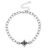 Pulsera Cruz Oscura Disuelta Hip-hop para Hombre Todo Fósforo Diseño de Nicho Aleación Americana de Alta Gama Pulsera para Niños