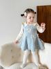 Roupas Infantis para Meninas, Outono 2025 Vestido de Princesa, Vestido Regata para Bebê, Vestido Formal para Menina de Um Ano