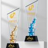 Troféu de cristal estrela de cinco pontas, letras de metal, medalha de ponta, evento anual, prêmios de eventos anuais, novas lembranças