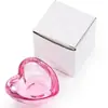 Copo de Cristal para Nail Art Coração de Lótus Maçã Quadrado Copo de Vidro com Tampa para Lavar Pincéis Copo de Cristal Líquido para Nail Art Recipiente para Misturar Cores