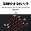 Arnés de cableado para tira de luz de bajo voltaje tipo pinza Baoyuan, de doble extremo, conector de conexión rápida, punto de cobre transparente, conector sin soldadura