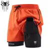 Nuevos Pantalones Cortos Deportivos para Exteriores, Pantalones Holgados Anti-Exposición de Tres Cuartos, Overol Casual de Doble Capa de Secado Rápido, Venta Directa de Fábrica