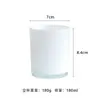 Uma Variedade de Copos de Vidro Transparentes Criativos para Velas de Aromaterapia Sem Fogo, Copo de Vidro para Velas de Aromaterapia DIY, Castiçal