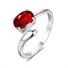 Anel de Prata Esterlina S925 Feminino Ametista Abertura Design Ajustável Moda Simples Joker Suprimento ao Vivo Explosões Transfronteiriças