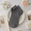 Calcetines Tobilleros Blancos de Malla Transpirable Finos para Verano Ligeros Antideslizantes Dulces Calados con Encaje Blanco
