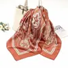 Pañuelo pequeño cuadrado de seda estilo chino para mujer, pañuelo para la cabeza para primavera, otoño y verano, para combinar con blusas, protector de cuello, estilo fino, adecuado para madres