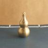 Calabaza de latón puro esmaltada con letras de corrosión, calabaza de cinco emperadores con dinero, apertura hacia arriba y hacia abajo, adornos de latón puro de cobre, colgante al por mayor