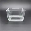Porta-Velas Aromaterapia de Vidro Casual Copo Quadrado para Velas 9050 Tigela Tigela para Petiscos Tigela para Temperos Tigela para Frutas