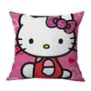 Venta Caliente Transfronteriza Serie Hellokity Lino Funda de Cojín para Sofá de Casa Dormitorio Almohada Impresión a una Cara