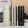 Copo Térmico Huaxiang Kuangdi 5156 de Aço Inoxidável Grande Capacidade para Homens Negócios Estampado Presente Copo de Água Copo de Chá para Carro