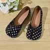 2026 Modelo Nuevo Zapatos Planos para Mujer con Dedos Separados y Lazo, Calzado Poco Profundo Versátil de Piel Suave para Dedos del Pie, Zapatos Planos sin Cordones