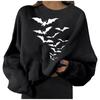 Suéter de Moda Estampado Personalizado Nuevo Caliente Europeo y Americano 2021 Estación Independiente de Amazon Halloween Talla Grande Suelto para Mujer