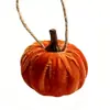 Tela de color nuevo transfronteriza calabaza con cuerda otoño Halloween festival decoraciones al por mayor simulación franela calabaza