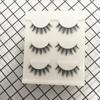 Pestañas postizas 3D al por mayor de fábrica, pestañas tridimensionales, ojos grandes cruzados naturales, pestañas de maquillaje inocente Barbie, 3 pares
