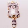 Accesorios DIY Transfronterizos Gatito Aleación Impreso Aretes Pulsera Colgante Accesorios para Carcasa de Teléfono Móvil DIY Creativo