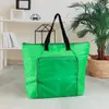Bolsa dobrável de poliéster de fábrica personalizada para compras, bolsa de armazenamento de grande capacidade, bolsa publicitária, cor, tecido de algodão