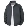 Chaqueta Casual de Primavera Moda Coreana Chaqueta de Viaje para Exteriores Ropa Deportiva para Hombre Chaqueta Transpirable Cuello Alto Simple y Versátil