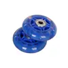 Rueda de patín rueda de goma PU antideslizante silenciosa resistente al desgaste patines para niños adultos patines accesorios de rueda flash