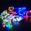 Lámpara de alambre de cobre LED 1 m 3 m 5 M 10 m USB lámpara decorativa USB con control remoto cadena de alambre de cobre lámpara colorida impermeable