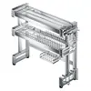 Estante para Fregadero de Cocina Acero Inoxidable Estante para Platos y Utensilios de Fregadero para Sostener Platos y Platos Estante Multifuncional de Almacenamiento con Drenaje Estante para Tapas de Ollas