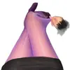 Meia-calça Roxo Uva com Brilho Oleoso para Primavera, Verão e Outono, Meia-calça Preta Aurora Emagrecedora, Sedosa, Respirável, Anti-Puxões