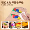 Set de Pintura Gouache Acuarela Lavable para Niños 24 Colores No Tóxico Herramienta de Pintura Artística con los Dedos Graffiti Set
