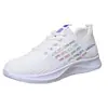 Zapatos Deportivos de Malla para Correr para Mujer de Punto Volador Multicolor de Comercio Exterior con Agujeros Grandes Transpirables No Cansan Después de Estar de Pie Mucho Tiempo Zapatos de Trabajo para Mujer Suela Plana Zapatos Deportivos